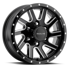 Load image into Gallery viewer, Raceline 820M Twisted 15x6in / 6x139.7 BP / 0mm Offset / 4.25mm Bore - Black &amp; Machined Wheel - GTR Auto