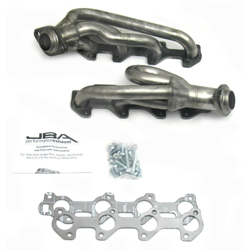 JBA 02-03 Dodge RAM 4.7L PowerTech 1-1/2in Primary Raw 409SS Cat4Ward Header - GTR Auto