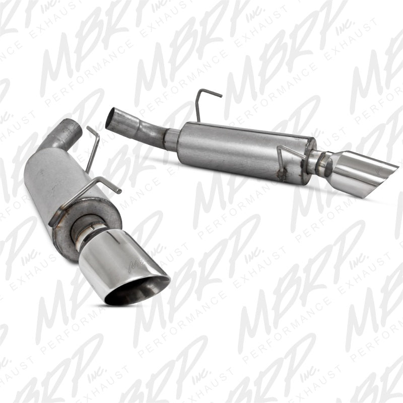 MBRP 05-10 Ford Mustang GT 5.0/Shelby GT500 Dual Mufflers Axle Back Split Rear AL - GTR Auto