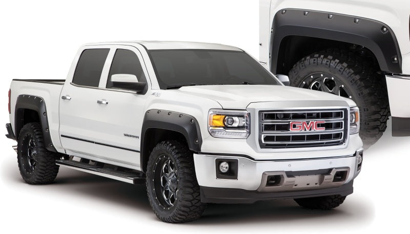 Bushwacker 16-18 GMC Sierra 1500 Pocket Style Flares 4pc - Black - GTR Auto
