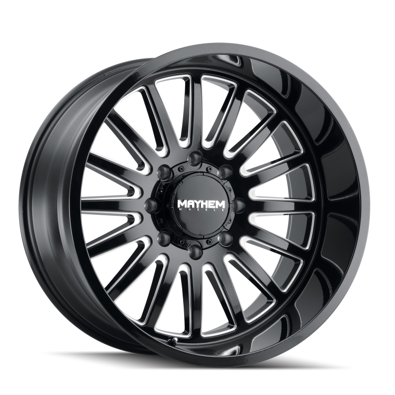 Mayhem 8114 Utopia 20x9 / 8x170 BP / 18mm Offset / 125.2mm Hub Black w/ Milled Spokes Wheel - GTR Auto