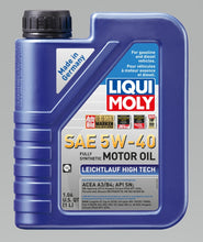 Load image into Gallery viewer, LIQUI MOLY 1L Leichtlauf (Low Friction) High Tech Motor Oil SAE 5W40 - GTR Auto