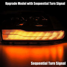Load image into Gallery viewer, AlphaRex 09-18 Dodge Ram 1500HD LUXX LED Proj Headlights Plnk Style Blk w/Activ Light/Seq Signal/DRL - GTR Auto