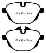 Load image into Gallery viewer, EBC 11+ BMW X3 2.0 Turbo (F25) Greenstuff Rear Brake Pads - GTR Auto