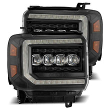 Load image into Gallery viewer, AlphaRex 14-18 GMC Sierra NOVA LED Proj Headlights Plank Style Black w/Activ Light/Seq Signal/DRL - GTR Auto