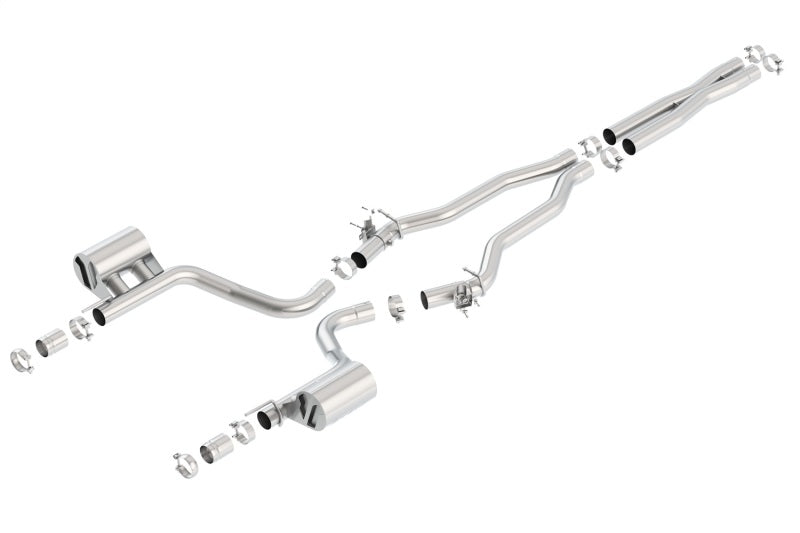 Borla 2015 Dodge Charger Hellcat 6.2L V8 ATAK Catback Exhaust w/ Valves No Tips Factory Valance - GTR Auto