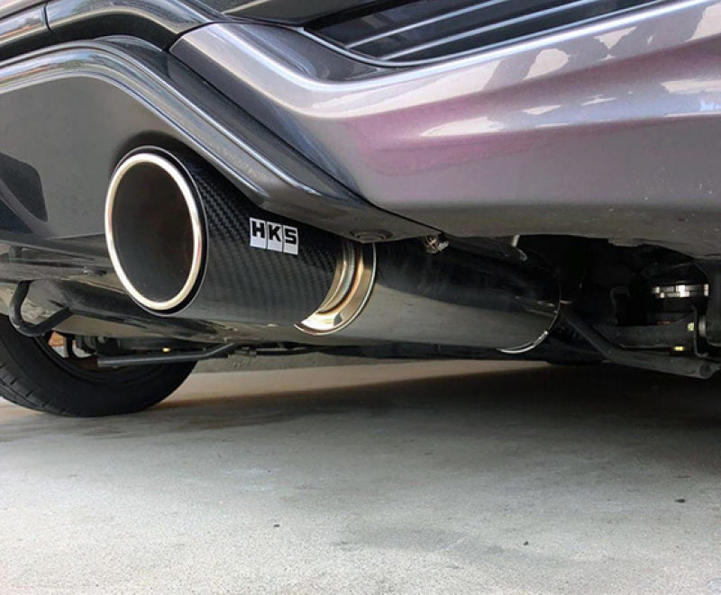 HKS Hi-Power Muffler 2014+ Honda Fit Sport GK5 w/ Carbon Tips - GTR Auto