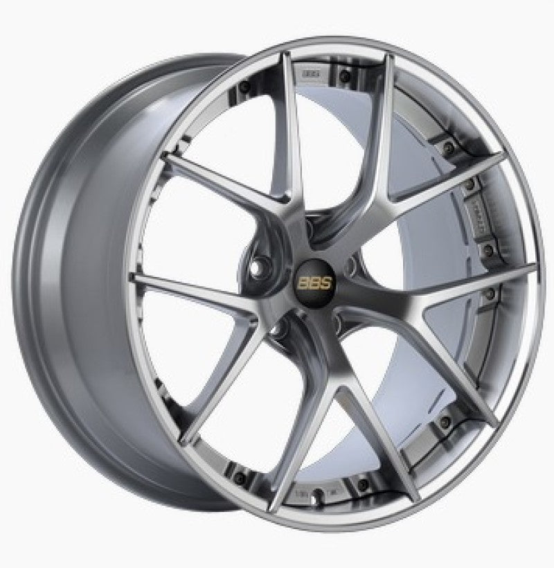 BBS RI-S 20x10 5x120 ET34 Diamond Silver Center / Diamond Cut Lip Wheel -82mm PFS/Clip Required - GTR Auto