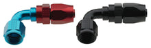 Load image into Gallery viewer, Fragola -4AN x 90 Degree Pro-Flow Hose End - Blue/Red