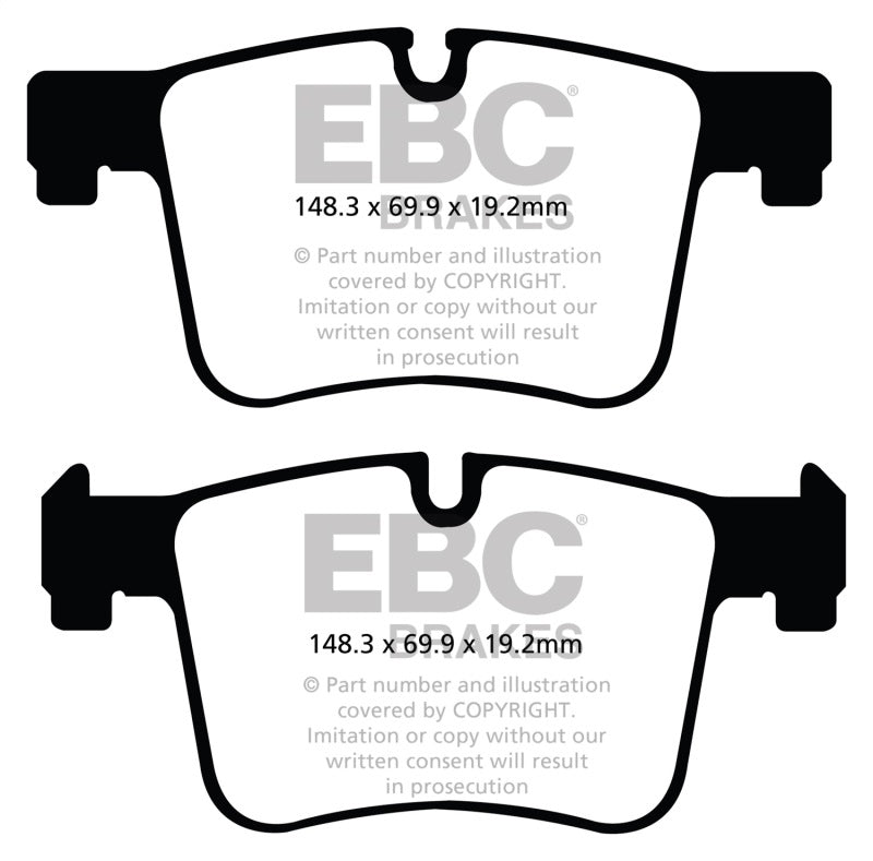 EBC 11+ BMW X3 2.0 Turbo (F25) Redstuff Front Brake Pads - GTR Auto