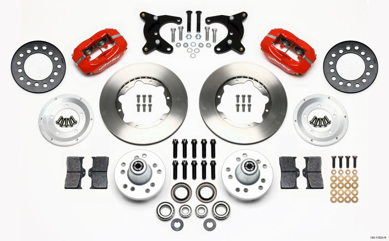 Wilwood Forged Dynalite Front Kit 11.00in Red 65-72 CDP A Body - 10in Drum - GTR Auto