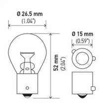 Load image into Gallery viewer, Hella Bulb 7507 12V 21W BAU15s S8 AMBER - GTR Auto