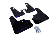 Load image into Gallery viewer, Rally Armor 07-17 Mitsubishi Lancer Black UR Mud Flap w/ Blue Logo MF8-UR-BLK/BL