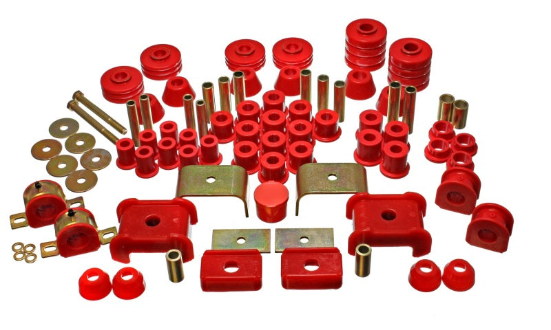 Energy Suspension 73-80 Chevy/GMC 4WD (w/ Stock Front Springs) Red Hyper-flex Master Bushing Set - GTR Auto
