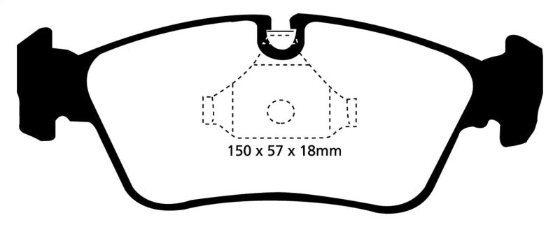 EBC 99-02 BMW Z3 2.5 Yellowstuff Front Brake Pads - GTR Auto