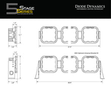 Load image into Gallery viewer, Diode Dynamics SS5 Sport Universal CrossLink 6-Pod Lightbar - White Driving - GTR Auto