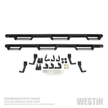 Load image into Gallery viewer, Westin 19-23 1500 Classic CC 5.5ft. Bed HDX Stainless Drop W2W Nerf Step Bars - Tex. Blk