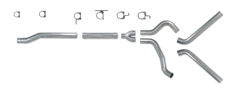 Diamond Eye KIT 4in Catback MFLR RPLCMENT PIPE DUAL SS: 03-07 FORD 6.0L F250/F350 - GTR Auto