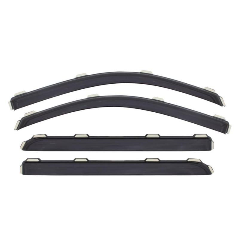 AVS 16-18 Chevy Cruze Ventvisor In-Channel Front & Rear Window Deflectors 4pc - Smoke - GTR Auto