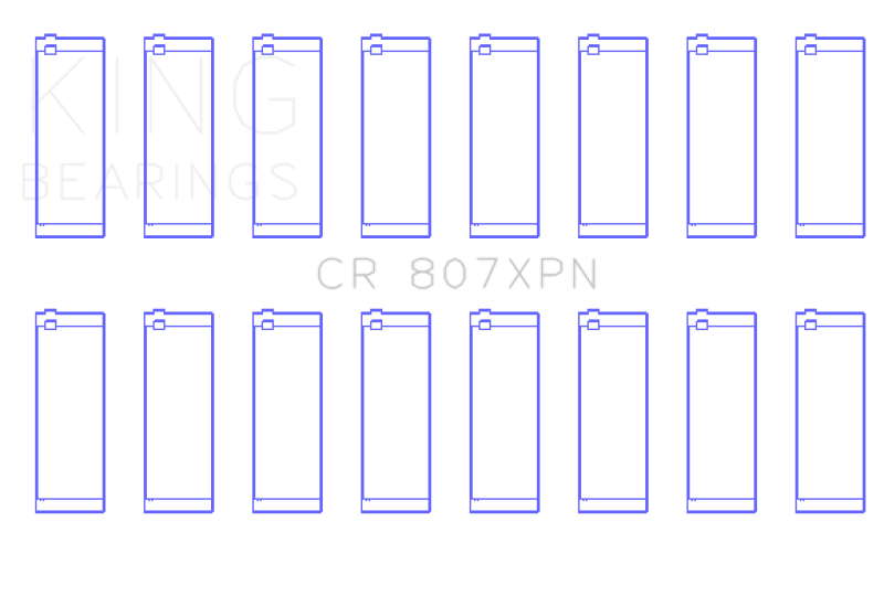 King Engine Bearings Chevy LS1/LS6/LS3 Performance Rod Bearing Set - Size STD - GTR Auto