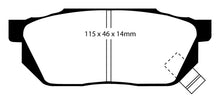 Load image into Gallery viewer, EBC 84-87 Honda Civic CRX 1.5 DX Yellowstuff Front Brake Pads DP4570R