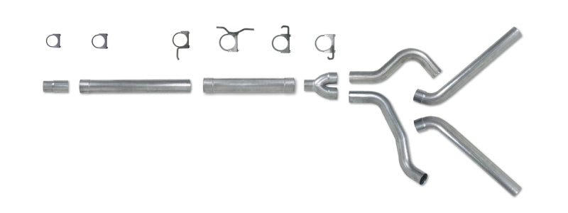Diamond Eye KIT 4in Catback DUAL SS: 94-97 FORD 7.3L F250/F350 PWRSTROKE - GTR Auto