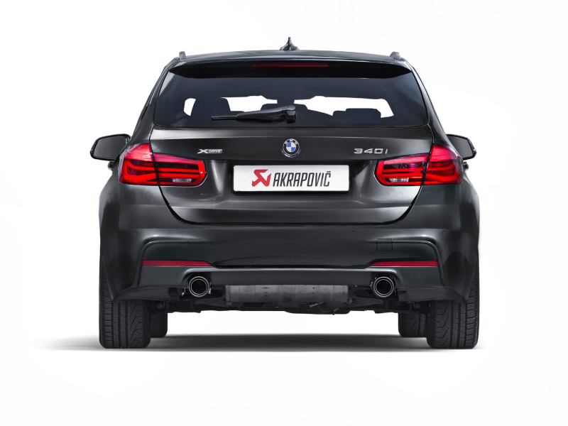 Akrapovic 16-17 BMW 340i (F30 F31) Evolution Line Cat Back (SS) w/ Carbon Tips (Req. Link Pipe) - GTR Auto