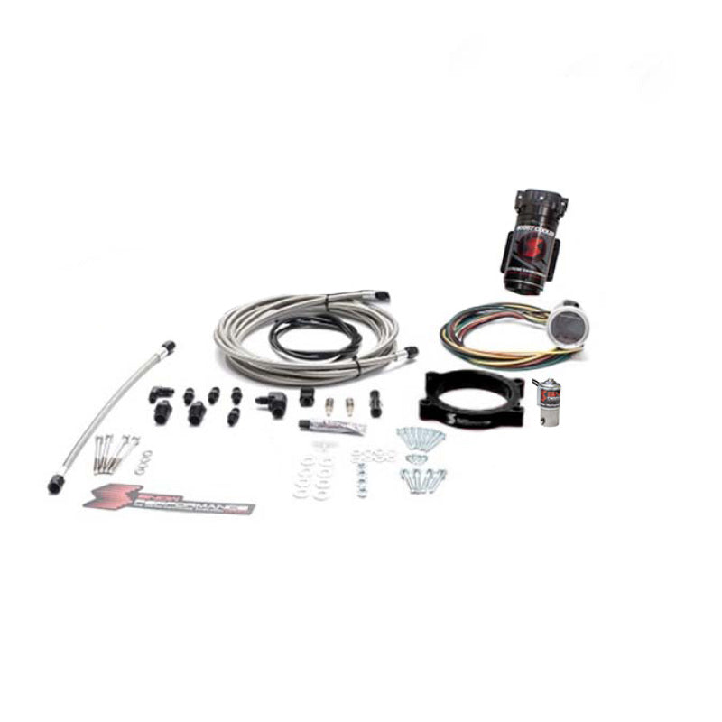 Snow Performance 10-15 Camaro Stg 2 Bst Cooler F/I Water Injection Kit (SS Brded Line/4AN) w/o Tank - GTR Auto