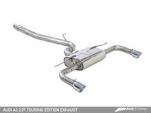 Load image into Gallery viewer, AWE Tuning Audi 8V A3 Touring Edition Exhaust - Dual Outlet Diamond Black 90 mm Tips - GTR Auto