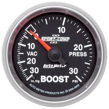Load image into Gallery viewer, Autometer Sport-Comp II 52mm 30 PSI Mechanical Boost Vacuum Gauge