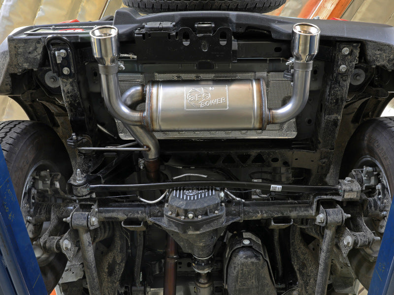 aFe Vulcan 3in 304 SS Axle-Back Exhaust 2021 Ford Bronco L4-2.3L (t)/V6-2.7L (tt) w/ Polished Tips - GTR Auto