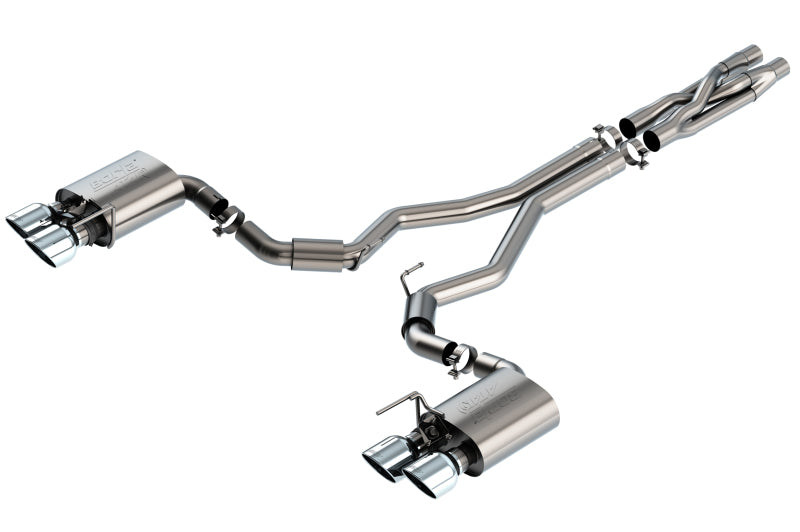 Borla 2020 Ford GT500 5.2L AT 3in ATAK CatBack Exhaust w/ Chrome Tips - GTR Auto