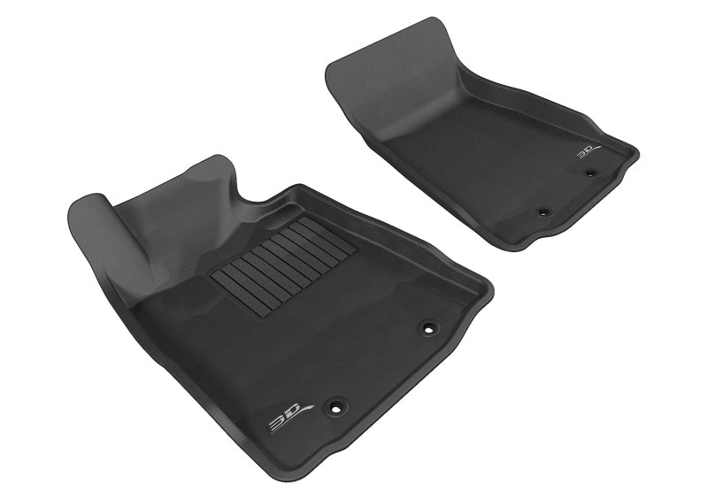 3D MAXpider 2009-2019 Nissan 370Z Kagu 1st Row Floormat - Black - GTR Auto