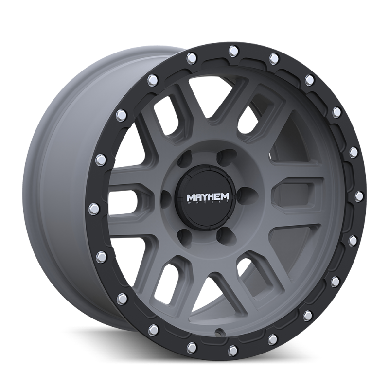 Mayhem 8304 Delta 20x9 / 8x170 BP / -12mm Offset / 125.2mm Hub Matte Gunmetal- Matte Black Lip Wheel - GTR Auto