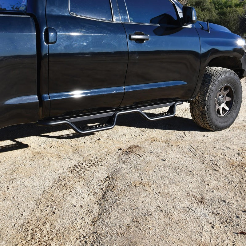 Westin 07-21 Toyota Tundra Double Cab Outlaw Nerf Step Bars - Textured Black - GTR Auto