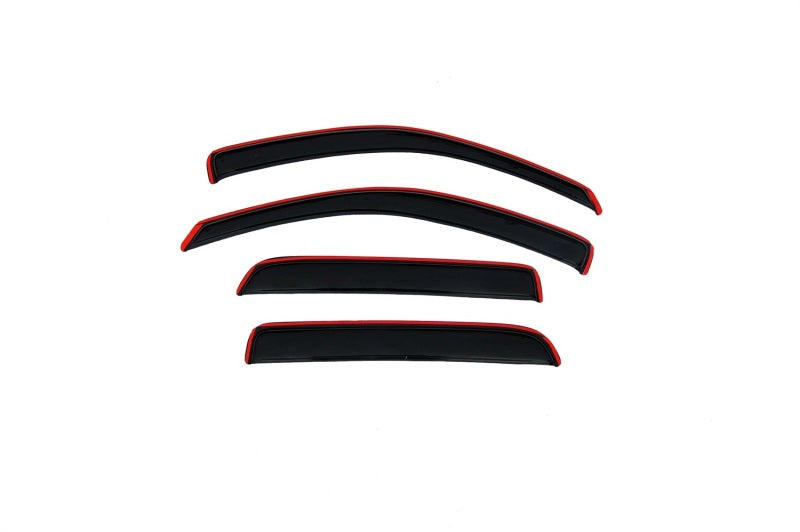 AVS 05-11 Dodge Dakota Quad Cab Ventvisor In-Channel Front & Rear Window Deflectors 4pc - Smoke - GTR Auto