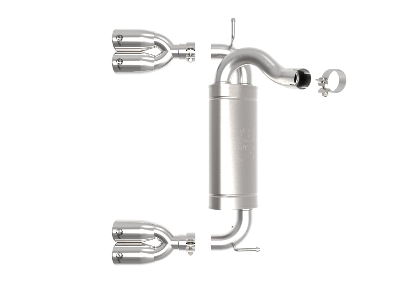 aFe Rebel Series 2.5in 409 SS Axle-Back Exhaust Polished 07-18 Jeep Wrangler (JK) V6-3.6L/3.8L - GTR Auto