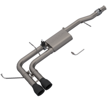 Load image into Gallery viewer, 2014-2018 Silverado/Sierra QTP Screamer Side Exit Cat Back Black Tips