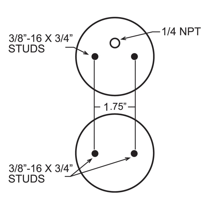 Firestone Ride-Rite Replacement Bellow 268C (For Kit PN 2488/2061) (W217606764) - GTR Auto