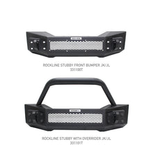 Load image into Gallery viewer, Go Rhino 07-20 Jeep Wrangler JL/JLU/JK/JKU/Gladiator JT Rockline Front Stubby Bumper w/ Overrider - GTR Auto