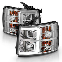 Load image into Gallery viewer, ANZO 2007-2013 Chevy Silverado 1500 Projector Plank Style Chrome Amber - GTR Auto