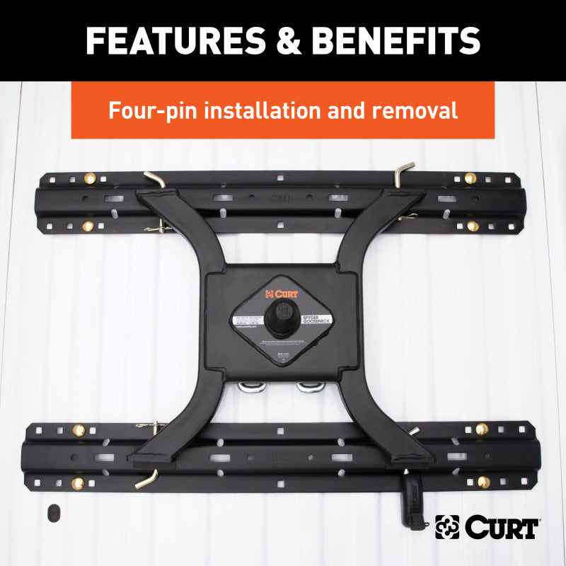 Curt Spyder 5th Wheel Rail Gooseneck Hitch