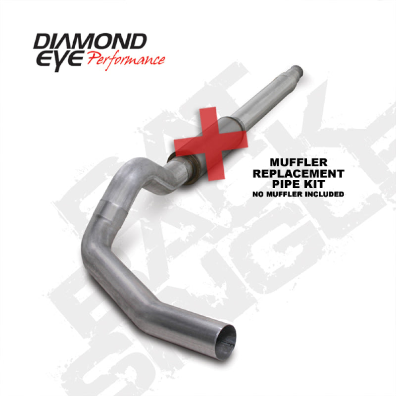 Diamond Eye KIT 5in Catback MFLR RPLCMENT PIPE Single AL: 94-97 FORD 7.3L F250/F350 PWRSTROKE - GTR Auto