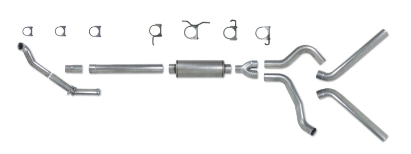 Diamond Eye KIT 4in Turbo Back DUAL AL: 94-97 FORD 7.3L F250/F350 PWRSTROKE NFS W/ CARB EQUIV STDS - GTR Auto