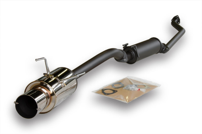 HKS 02-03 Acura RSX Base (non S) Hi Power Exhaust w/ Silencer (SUS304 NO COATING) - GTR Auto