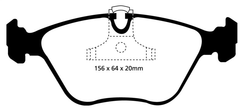 EBC 01-03 BMW 525i 2.5 (E39) Redstuff Front Brake Pads - GTR Auto
