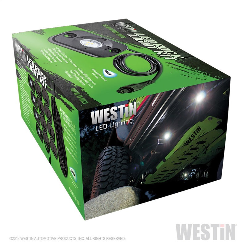 Westin LED Rock Light Kit - 07-18 Jeep Wrangler JK / 18-19 Jeep Wrangler JL - Black - GTR Auto