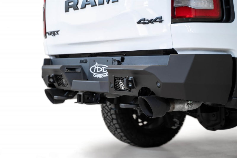 Addictive Desert Designs 2021 Dodge RAM 1500 TRX Stealth Fighter Rear Bumper - Hammer Black - GTR Auto