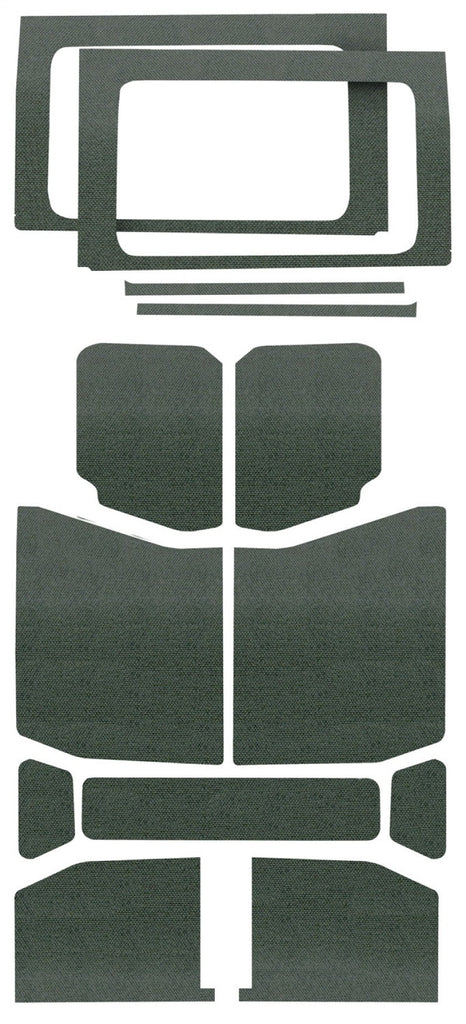 DEI 18-23 Jeep Wrangler JL 4-Door Boom Mat Complete Headliner Kit - 13 Piece - Gray - GTR Auto