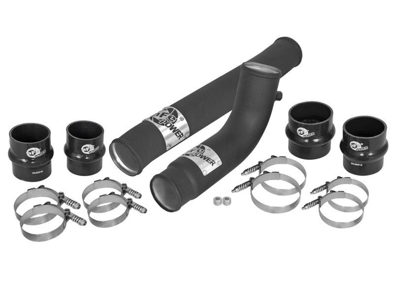 aFe BladeRunner 2.75in Hot 3.5in Cold Side Intercooler Tubes w/ Coupling Clamp Kit 10-12 Dodge 6.7L - GTR Auto